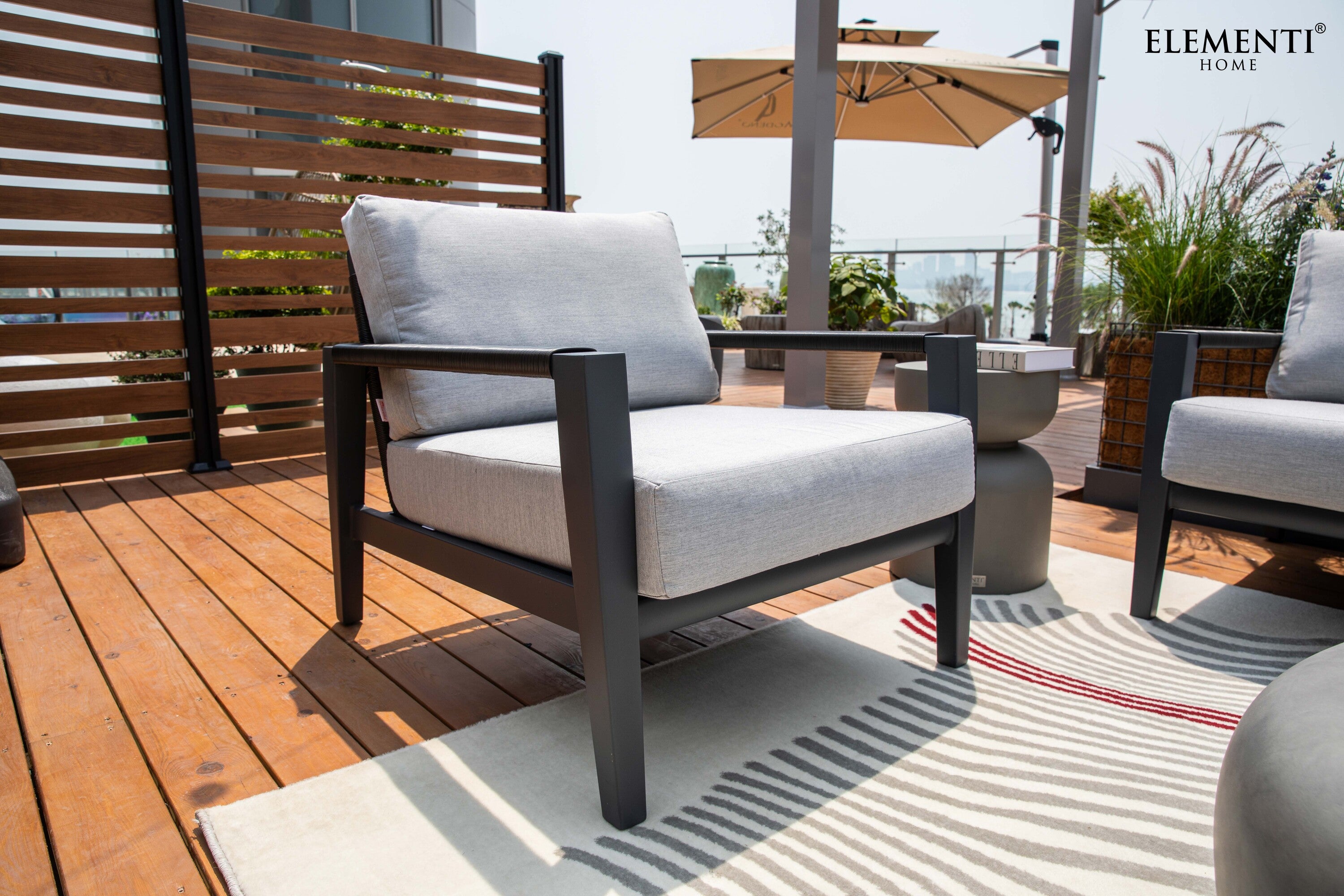 Laguna Outdoor Aluminum Lounge Chair with Sunbrella® Cushions (OS2506S)