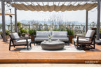 Laguna Outdoor Aluminum Conversation Set with Sunbrella® Cushions (OS-2506)