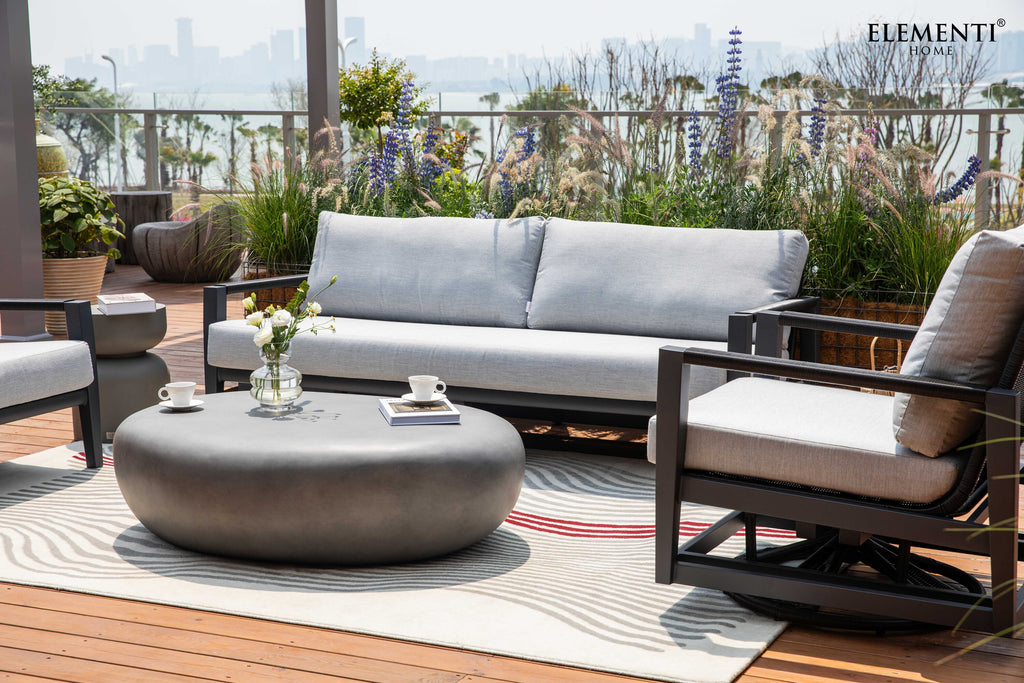 Laguna Outdoor Aluminum Conversation Set with Sunbrella® Cushions (OS-2506)
