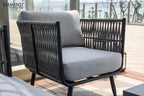 Milano Outdoor Aluminum Lounge Chair with Sunbrella® Cushions (OS-2504S)