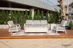 Santorini Outdoor Aluminum Conversation Set with Sunbrella® Cushions (OS-2501)