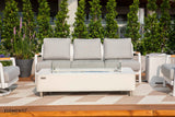 Santorini Outdoor Aluminum 3-Seat Sofa with Sunbrella® Cushions (OS-2501T)