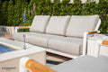Santorini Outdoor Aluminum 3-Seat Sofa with Sunbrella® Cushions (OS-2501T)