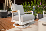 Santorini Outdoor Aluminum Swivel Chair with Sunbrella® Cushions (OS-2501W)