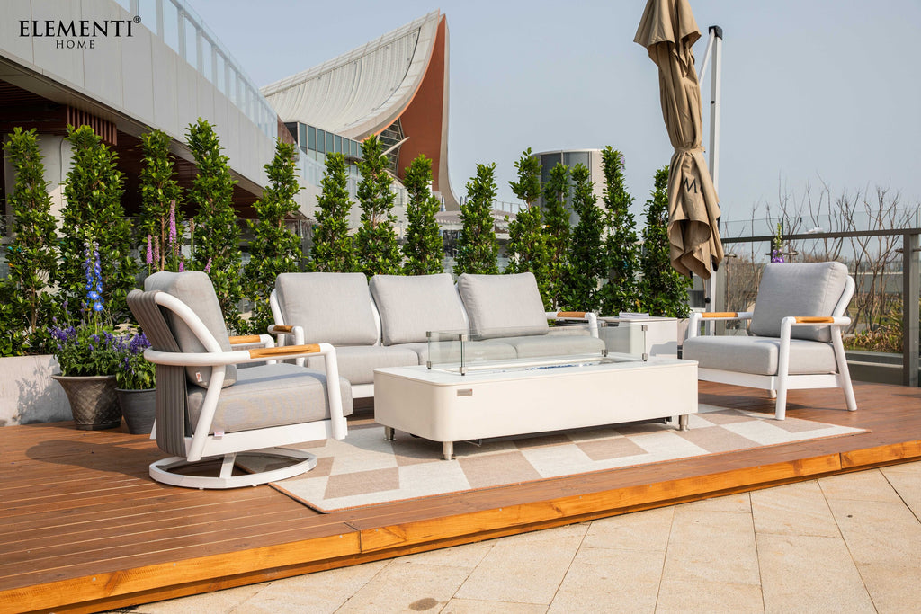 Santorini Outdoor Aluminum Conversation Set with Sunbrella® Cushions (OS-2501)