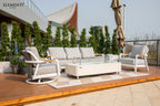 Santorini Outdoor Aluminum Conversation Set with Sunbrella® Cushions (OS-2501)