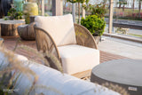 Malibu Outdoor Aluminum Swivel Chair with Sunbrella® Cushions (OS-2502W)