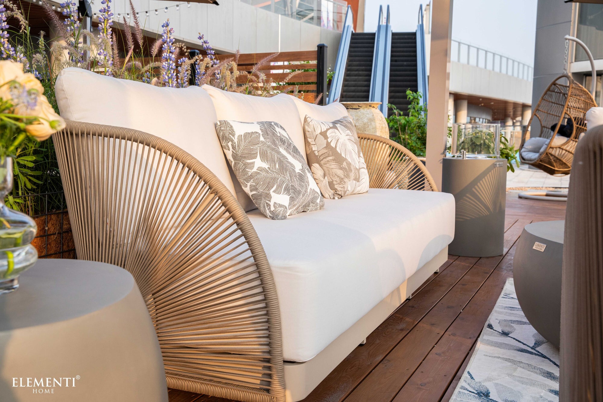 Malibu Outdoor Aluminum 3-Seat Sofa with Sunbrella® Cushions (OS-2502T)