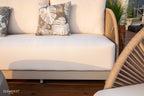 Malibu Outdoor Aluminum 3-Seat Sofa with Sunbrella® Cushions (OS-2502T)