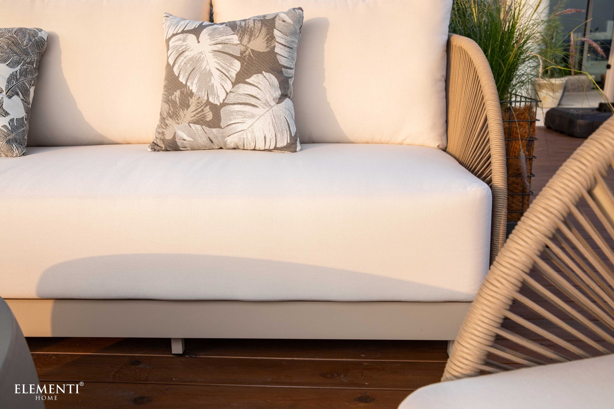 Malibu Outdoor Aluminum 3-Seat Sofa with Sunbrella® Cushions (OS-2502T)