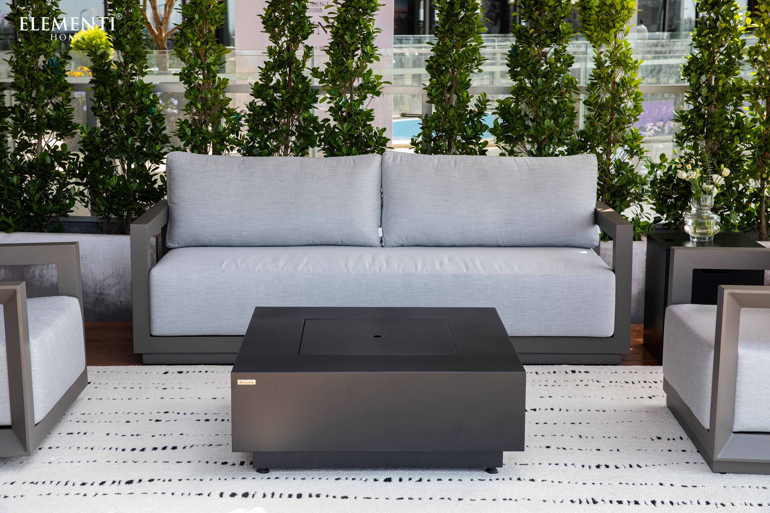 Newport Outdoor Aluminum 3-Seat Sofa with Sunbrella® Cushions (OS2505T)