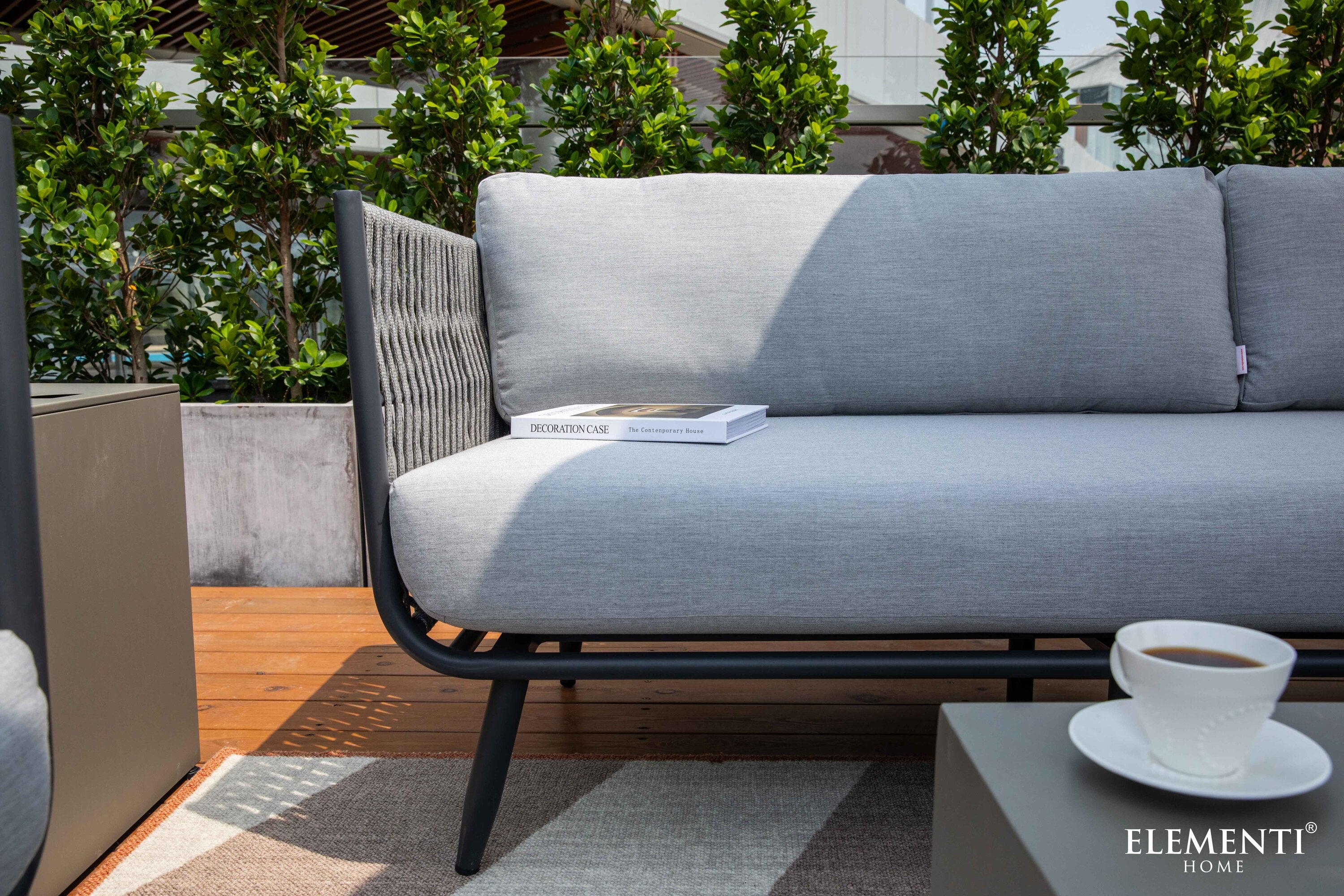 Milano Outdoor Aluminum 3-Seat Sofa with Sunbrella® Cushions (OS2504T)