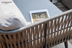 Milano Outdoor Aluminum 3-Seat Sofa with Sunbrella® Cushions (OS-2504T)