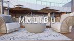 Malibu Outdoor Aluminum Conversation Set with Sunbrella® Cushions (OS-2502)