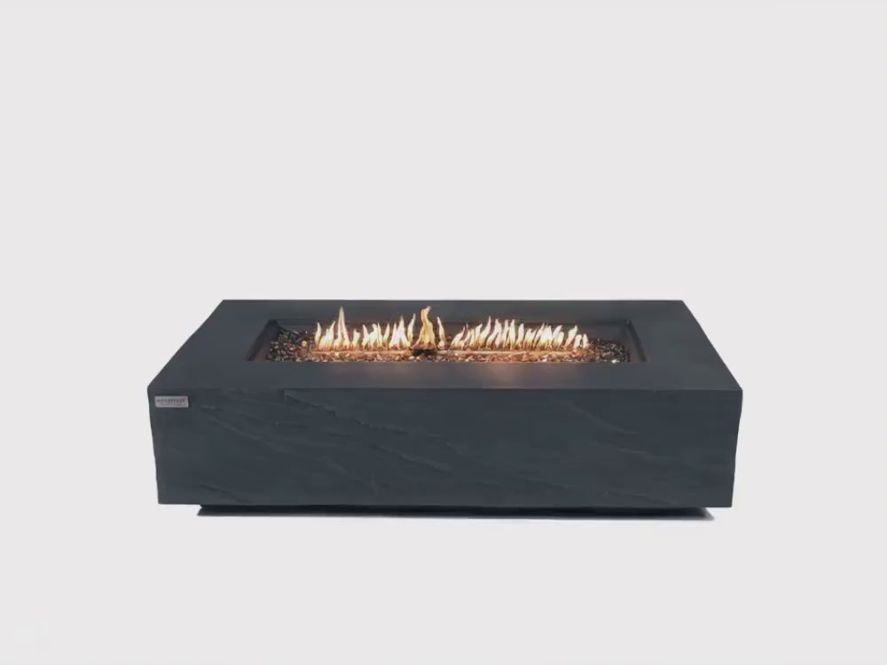 Load video: Cape Town &amp; Meteora 56" Sandstone Fire Table (OFG410)