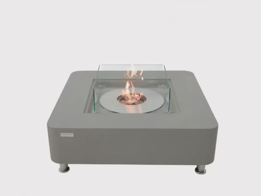 Load video: Perth 40" Indoor &amp; Outdoor Ethanol Fire Table(ECG02)