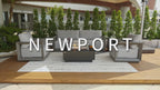 Newport Outdoor Aluminum 3-Seat Sofa with Sunbrella® Cushions (OS-2505T)