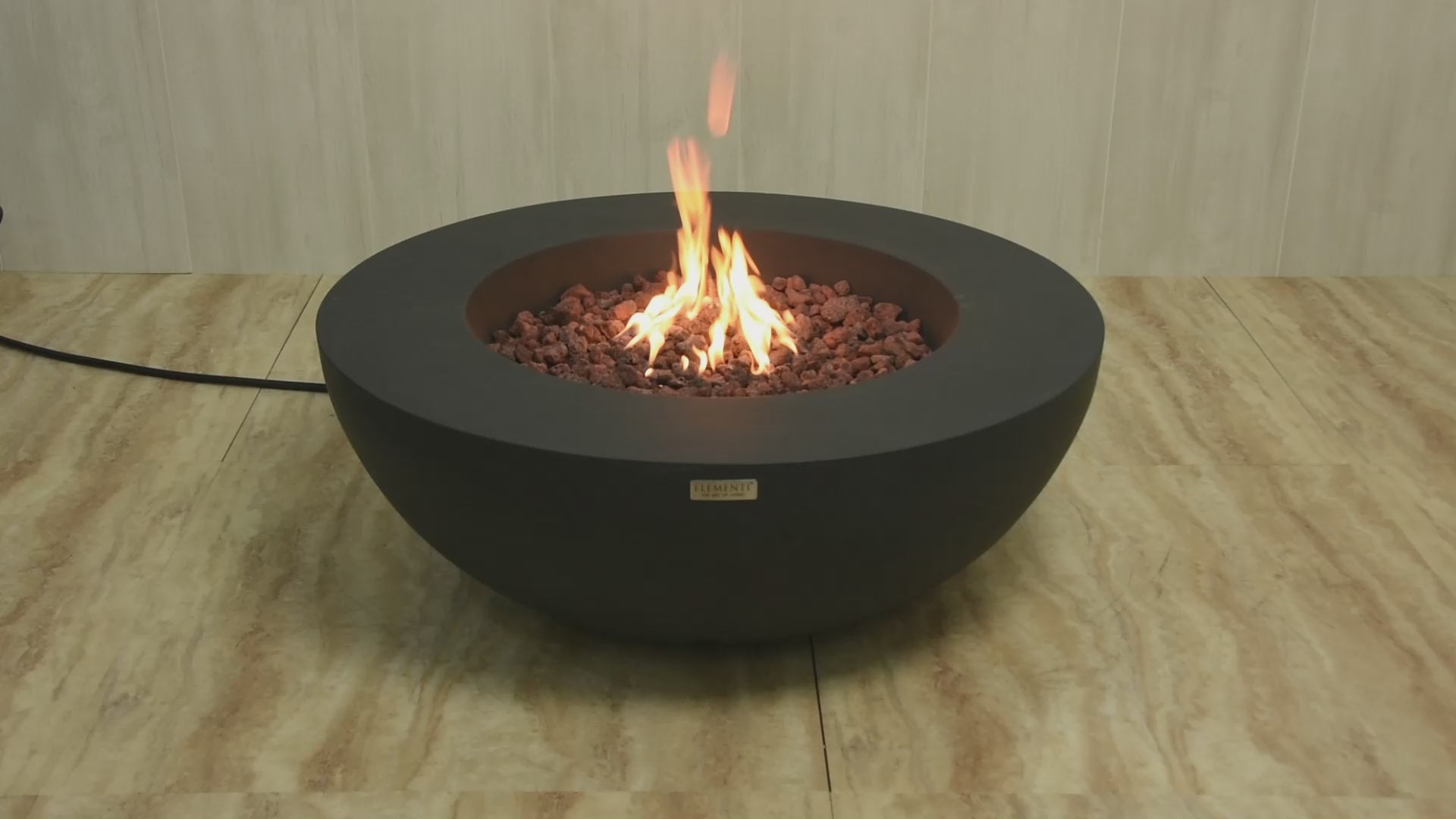 Lunar Bowl 42" Dark Grey Concrete Fire Table (OFG101DG)