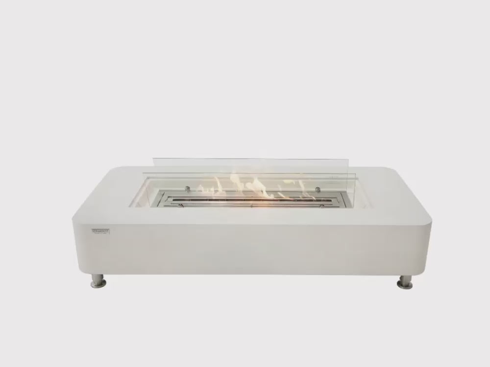 Load video: Sydney Concrete Bio-ethanol Fuel Outdoor Fire Pit Table(ECG01)