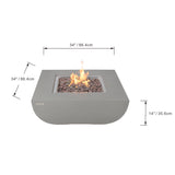 Modeno Westport 34"  Concrete Outdoor Fire Table (OFG135)