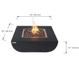 Modeno Aurora 34" Concrete Fire Table (OFG114)