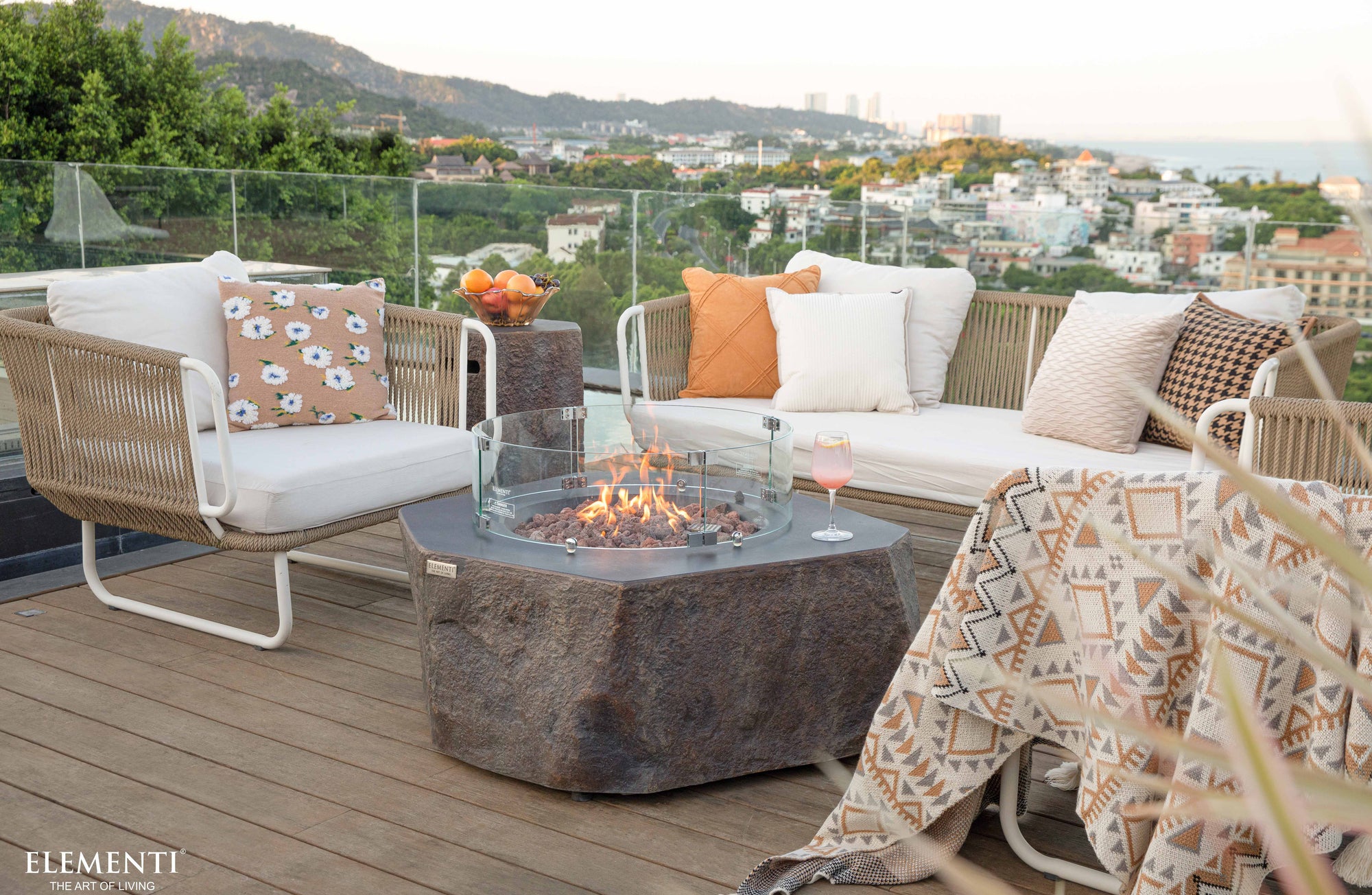 Columbia 42" Concrete Fire Table (OFG105)