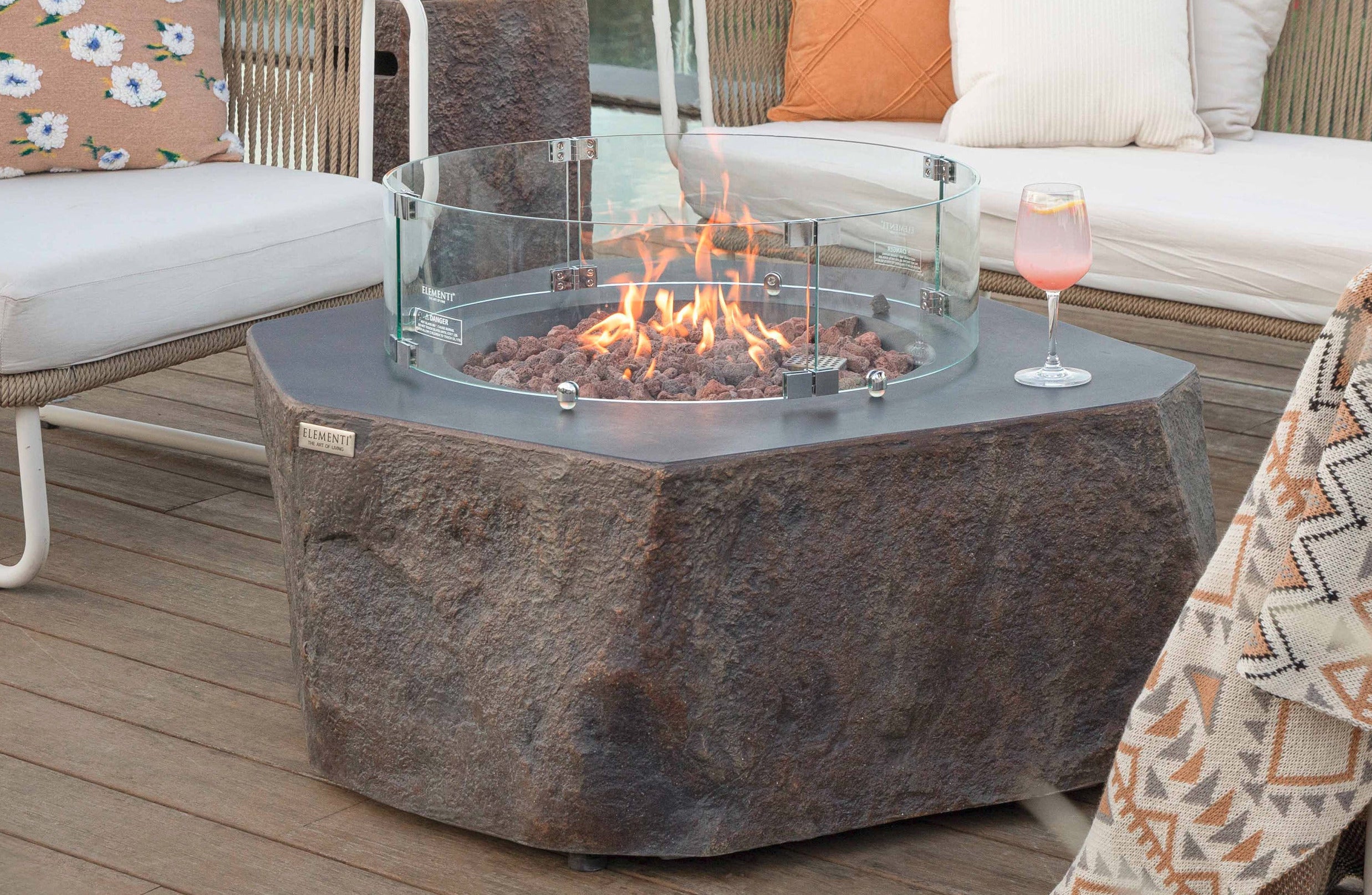 Columbia 42" Concrete Fire Table (OFG105)