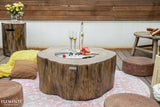 Manchester 42" Redwood Concrete Fire Table (OFG145RW)